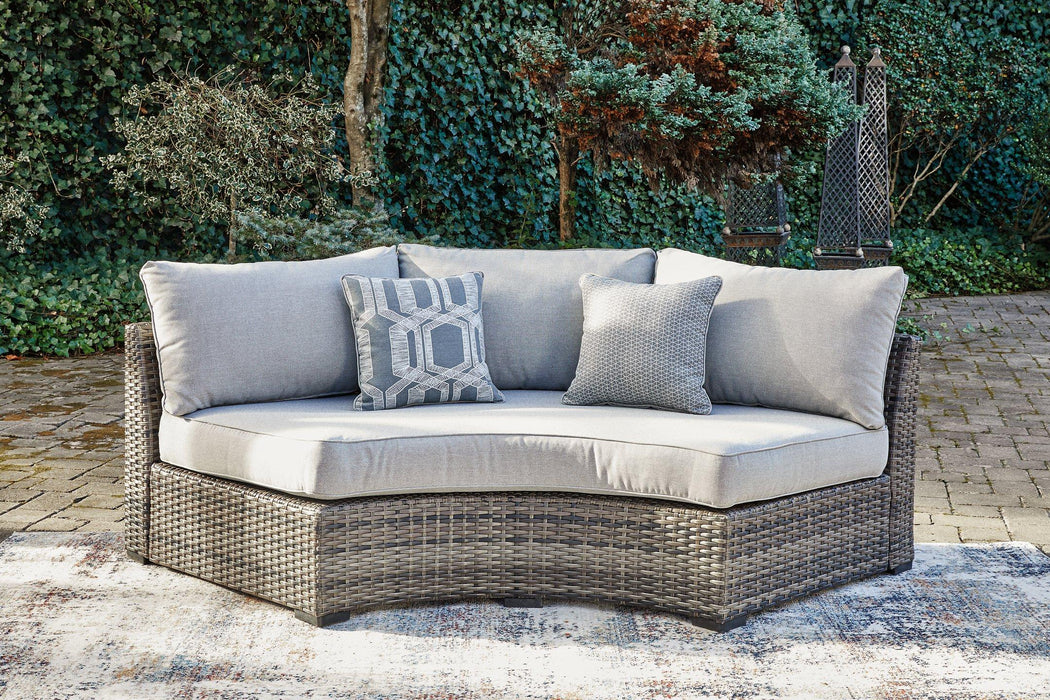 Harbor Court Curved Loveseat with Cushion