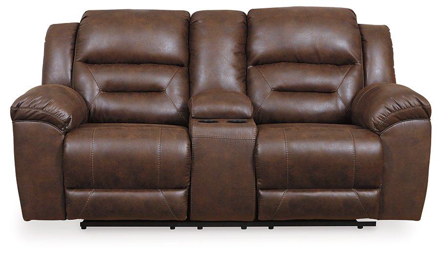 Stoneland Reclining Loveseat with Console image