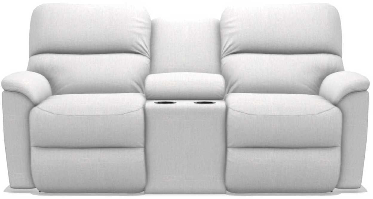 La-Z-Boy Brooks Muslin Power Reclining Loveseat with Headrest and Console image
