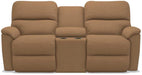 La-Z-Boy Brooks Fawn Power Reclining Loveseat with Headrest and Console image