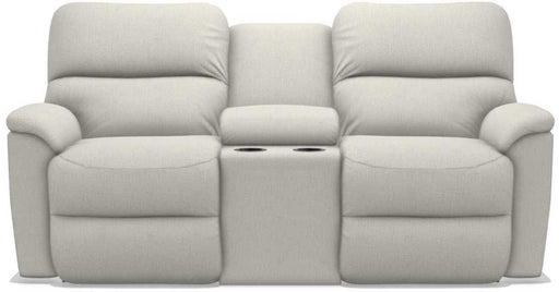 La-Z-Boy Brooks Pearl Power Reclining Loveseat with Headrest and Console image
