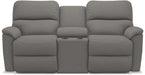 La-Z-Boy Brooks Flannel Power Reclining Loveseat with Headrest and Console image