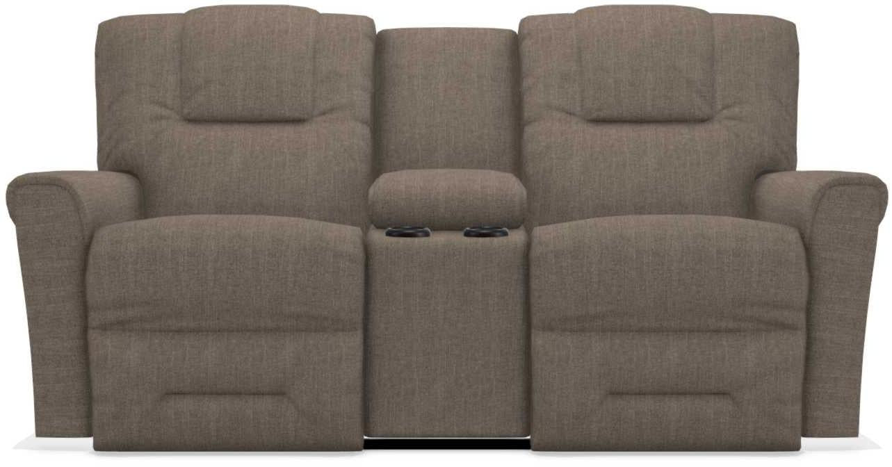 La-Z-Boy Easton Otter Power Reclining Loveseat with Headrest And Console image
