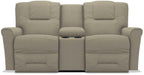 La-Z-Boy Easton Teak Power Reclining Loveseat with Headrest And Console image