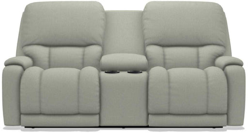 La-Z-Boy Greyson Tranquil Power Reclining Loveseat with Headrest And Console image