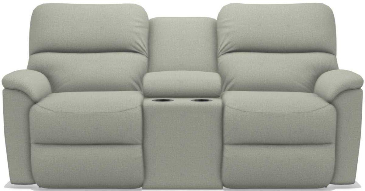 La-Z-Boy Brooks Tranquil Power Reclining Loveseat With Console image