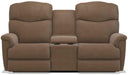 La-Z-Boy Lancer Power La-Z Time Chocolate Full Reclining Loveseat with Console image