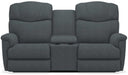 La-Z-Boy Lancer Navy Power Reclining Loveseat with Headrest and Console image