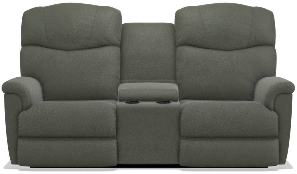 La-Z-Boy Lancer Charcoal Power Reclining Loveseat with Headrest and console image